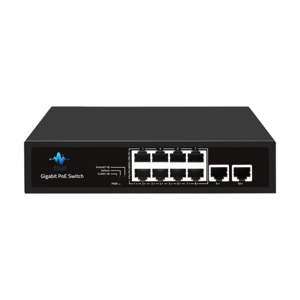 PNET-P8E2E | 10 Port Gigabit Ethernet 120W PoE+ Switch