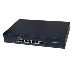PNET-7E10G1FWM | 7 Port 10Gbps + 1 Port 10Gbps SFP+ Managed Switch
