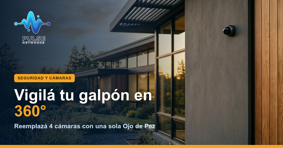 Monitoreá tu galpón con una cámara ojo de pez 360° PoE