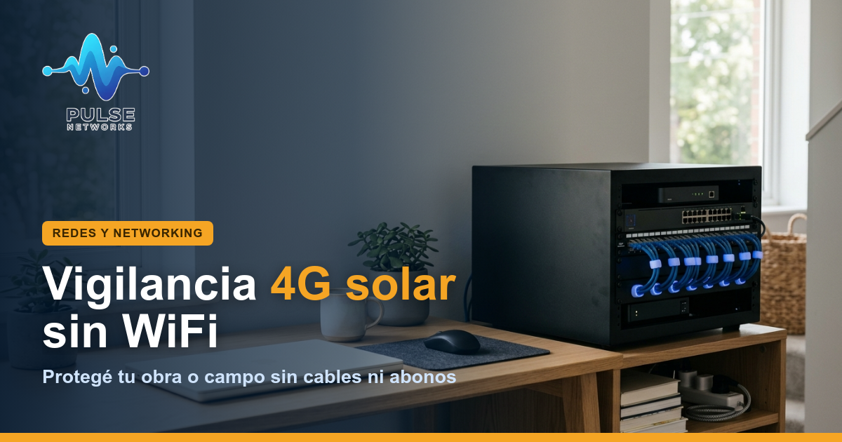 Monitoreo 4G solar: Cuidá tu obra o campo sin luz ni WiFi